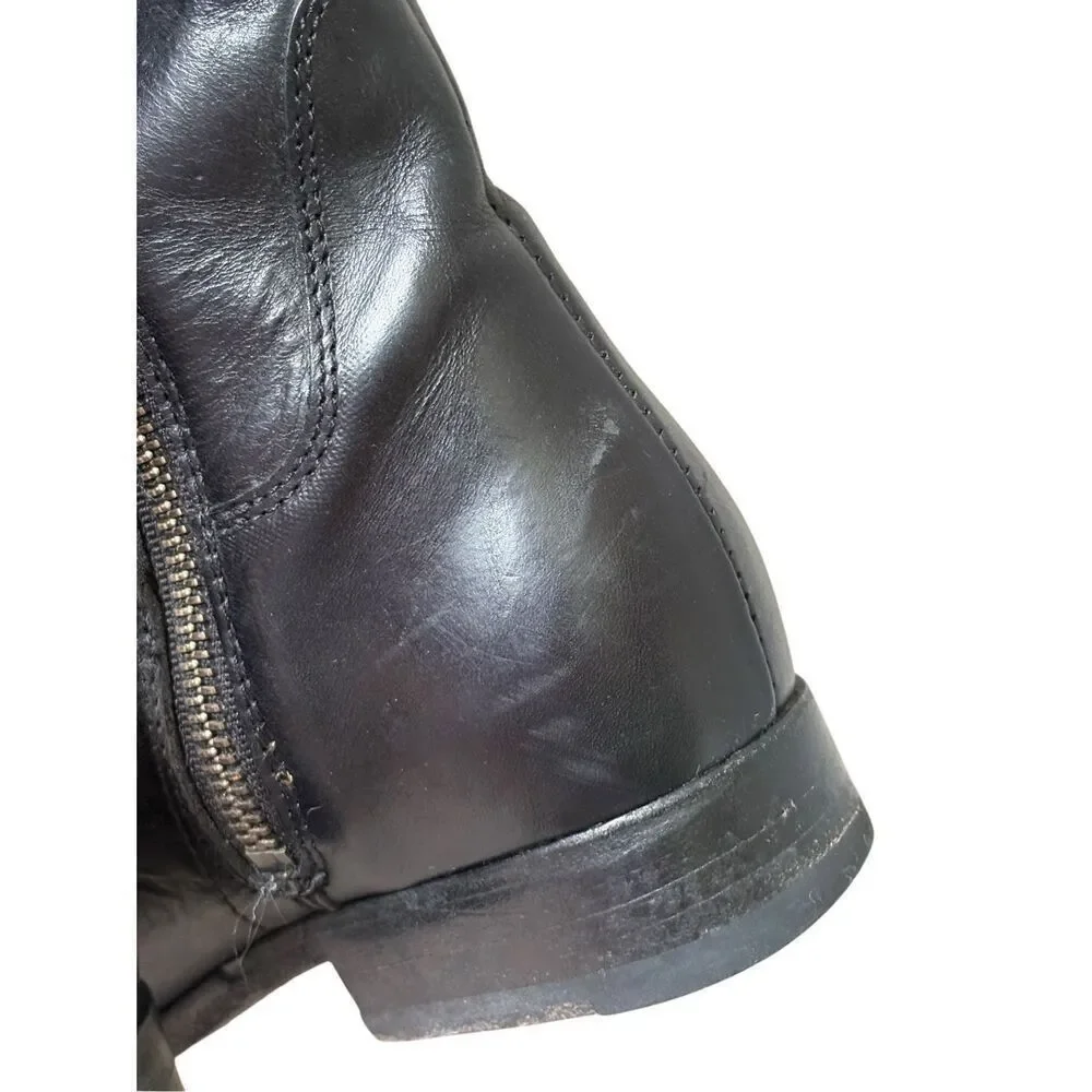 Frye Paige Tall Leather Riding Boots size 7.5 Black - Picture 12 of 16